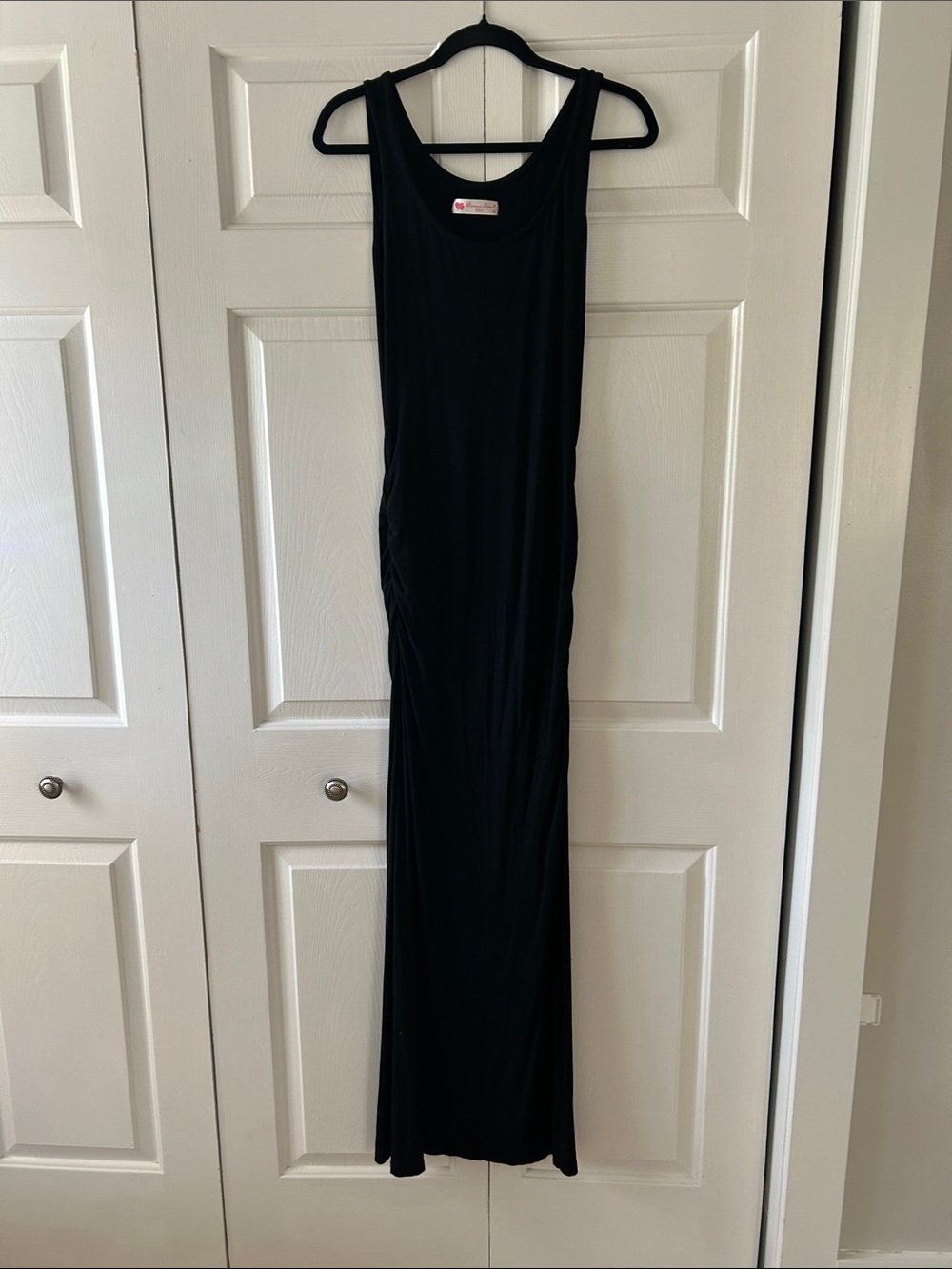Black Sleeveless Maxi Dress — Women's Classic Tank Maxi